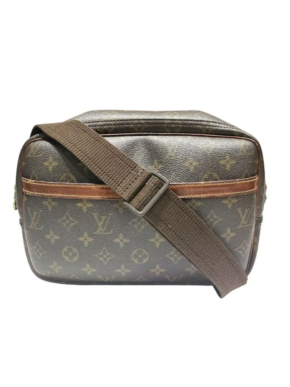 Louis Vuitton Reporter PM Monogram Shoulder Bag Canvas